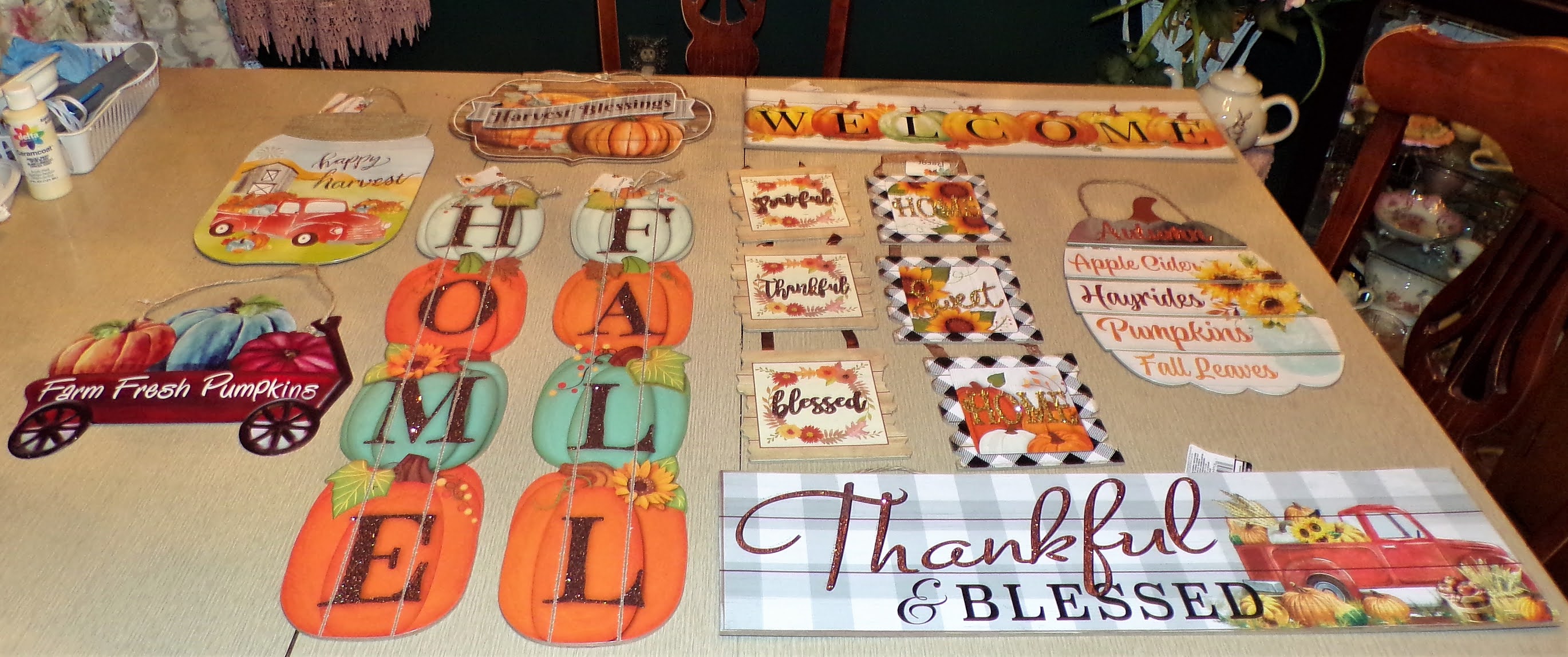 DEBBIEDABBLE BLOG Dollar Tree Fall Haul and Crafting