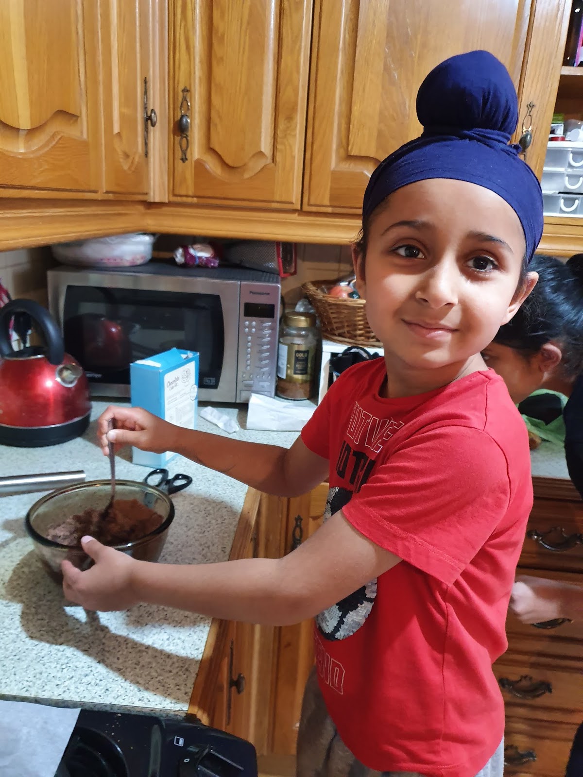 Bannockburn Primary Brother and Sister Cooking at Home
