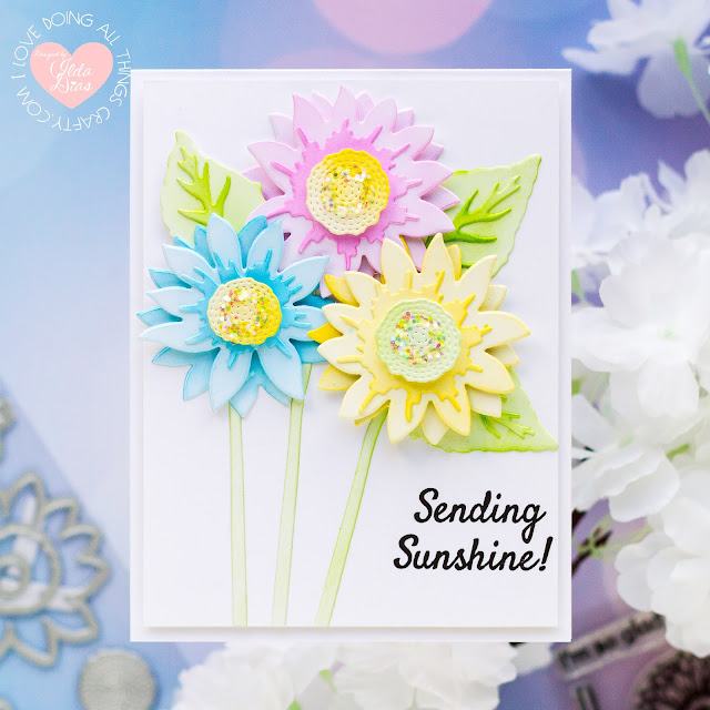 #tonicstudios,#tonicstudiosstampclub,#tonicstudiosusa,blog hop,friendship cards,Giveaway,Sunshine and Flowers,Tonic Studios,Stamp Club,Rainbow,