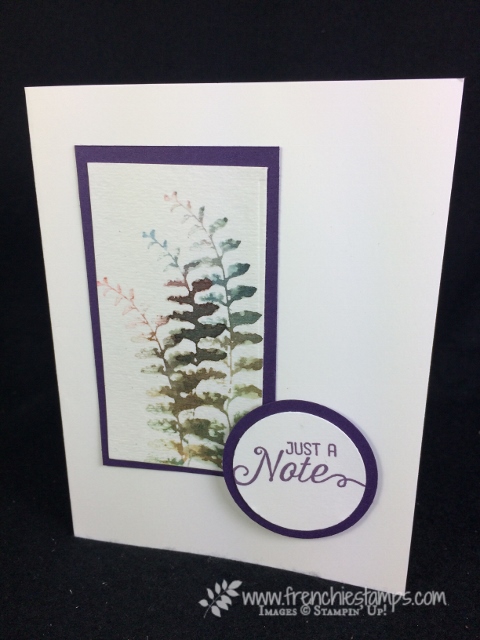 Butterfly Basic, Brusho, Stampin'Up!, Frenchiestamps,