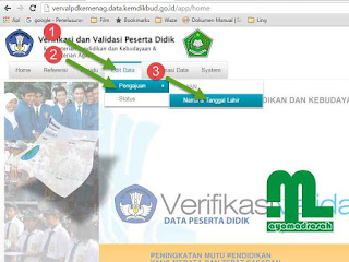 Edit Data NISN Verval PD Kemenag 01