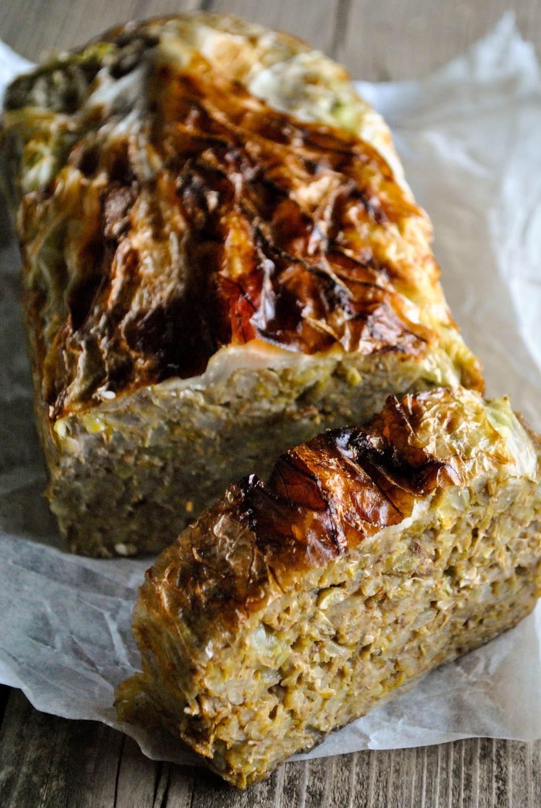 Vegan lentil loaf with cabbage (gluten free) VeganSandra