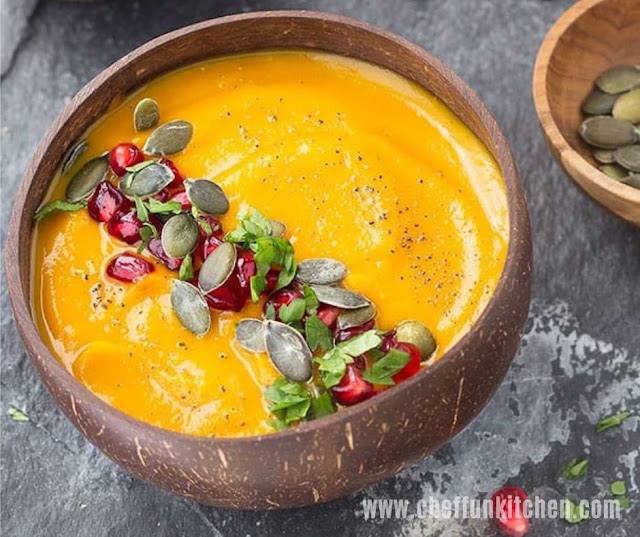 Roasted Pumpkin Apple Soup