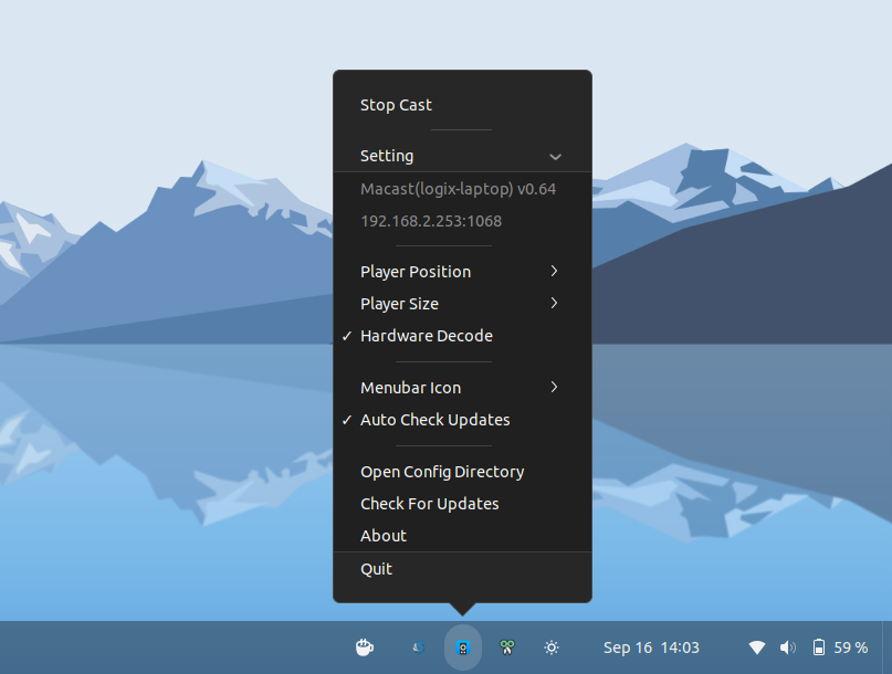 Macast DLNA Media Renderer Easily Cast Videos, Music And Pictures From A Phone To Your Computer