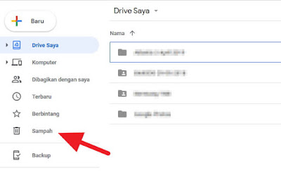 Cara mengembalikan file yang terhapus di Google Drive web