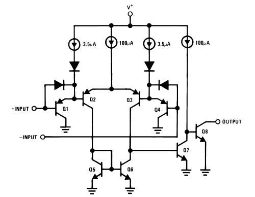 https://www.unboxing.eu.org/2021/03/lm139-comparators-schematic-diagram-and-datassheet.html LM139 Comparators Schematic Diagram and Datasheet