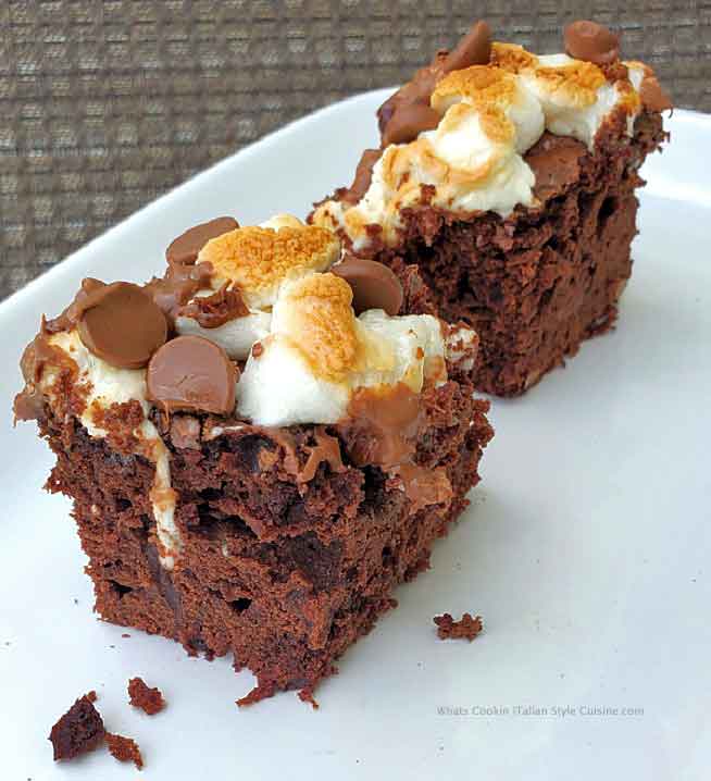Rocky Road Brownies What's Cookin' Italian Style Cuisine