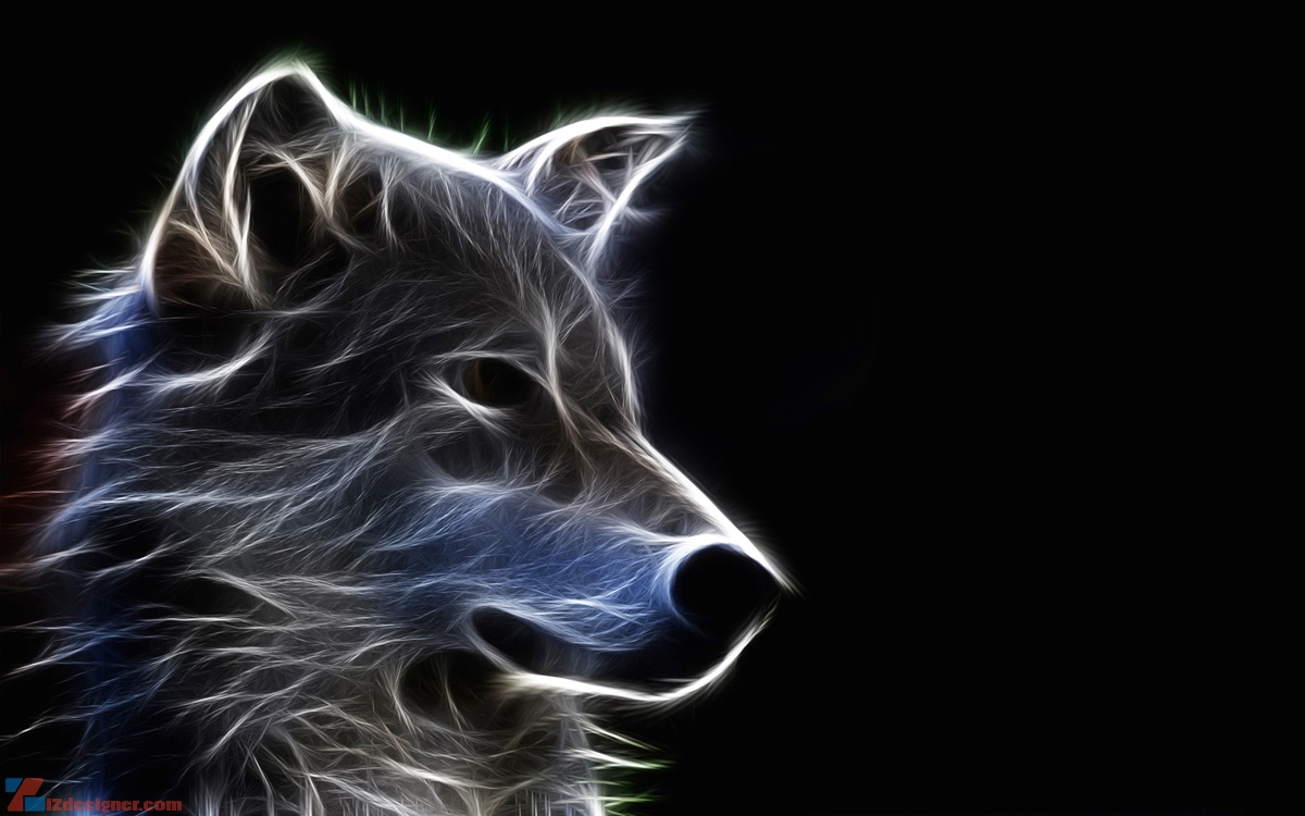 Hình nền sói 3D tuyệt đẹp