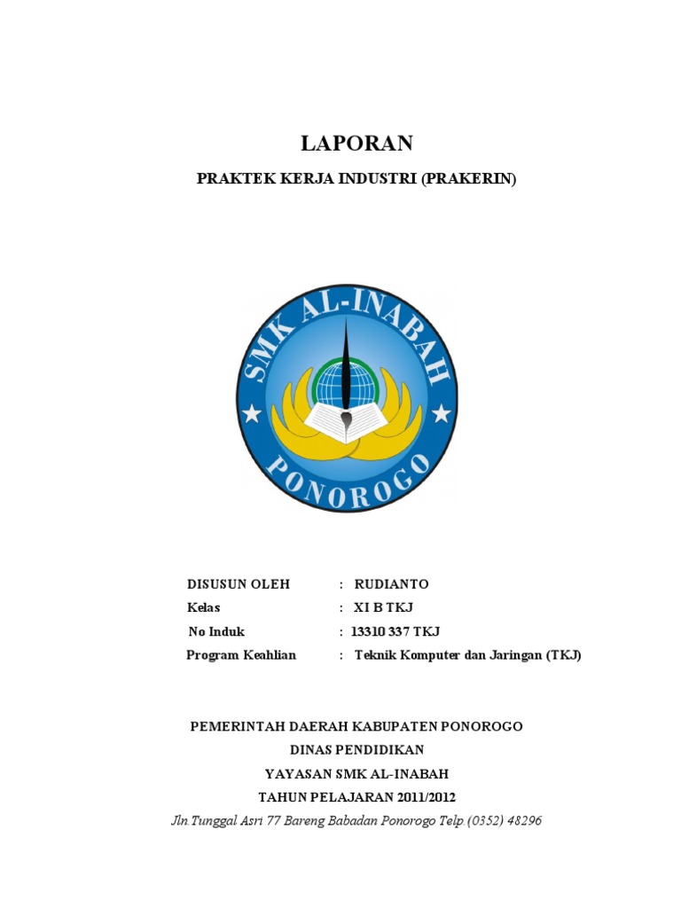 contoh laporan prakerin tkj wood scribd indo