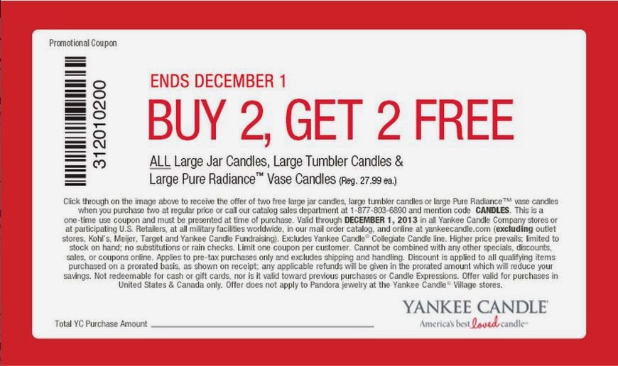 Yankee Candle Buy 2 Get 2 Free Printable Coupon 2023