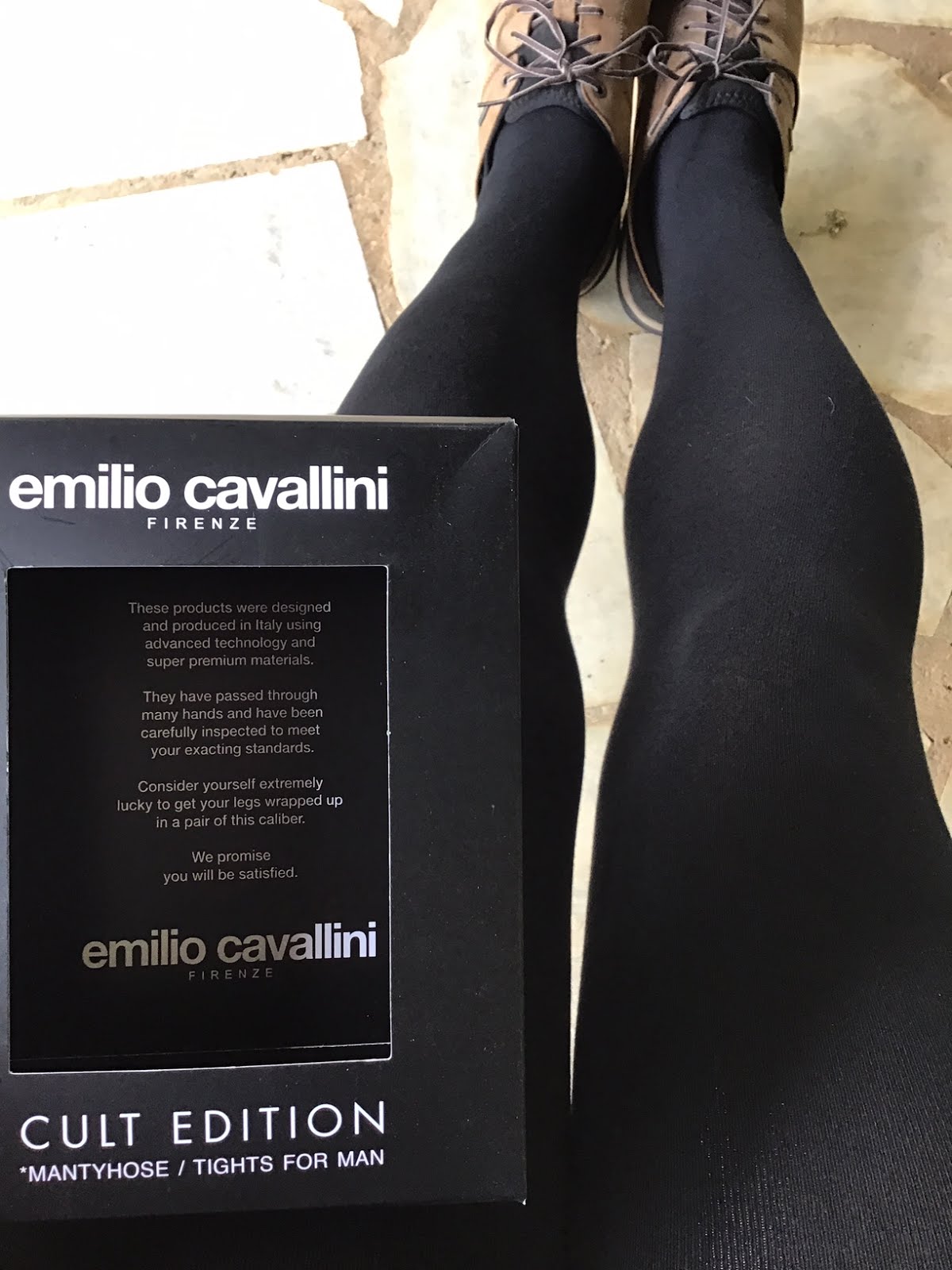 Hosiery For Men: Reviewed: Emilio Cavallini Classic Black Mantyhose