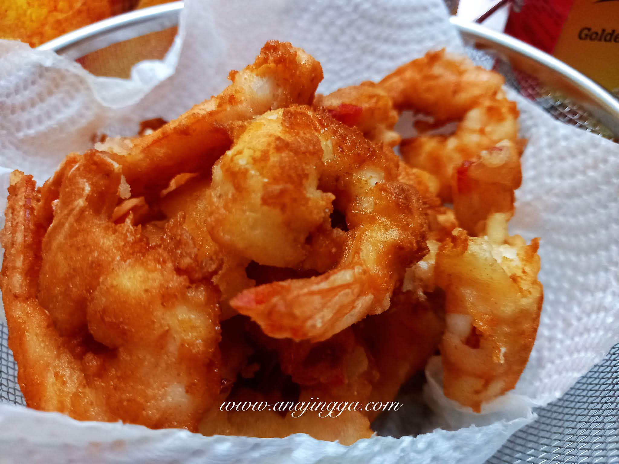 Resepi udang buttermilk salted egg dengan Tepung Bestari