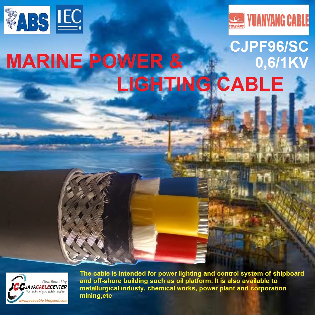 JAVA CABLE CENTER MARINE POWER CABLE CJPF96/SC 2x2,5mm 0,6/1KV