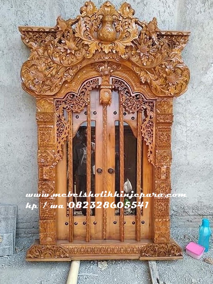 100% Kusen pintu gebyok jati motif jawa - Jual berbagai macam pintu