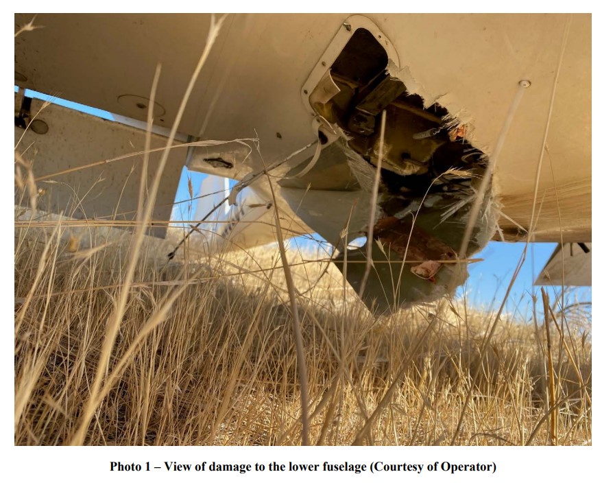 Kathryn's Report Hard Landing Diamond DA20C1 Eclipse, N802CT