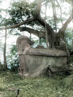 sarkofagus dari salah satu raja batak toba di tomok