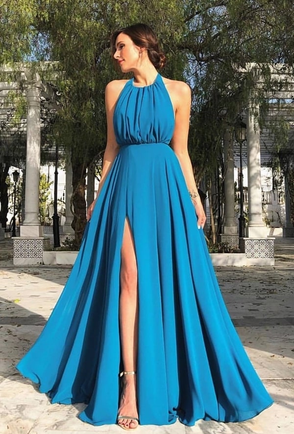 vestido longo madrinha dia