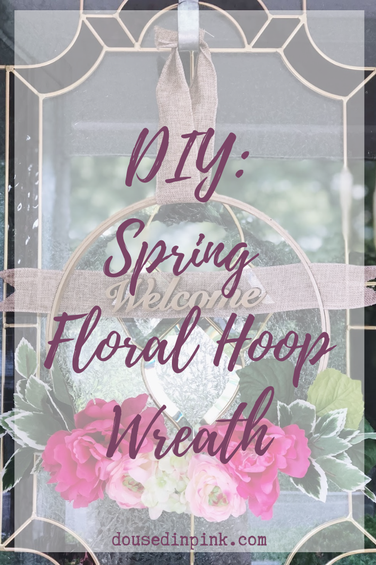 DIY Spring Floral Hoop Wreath