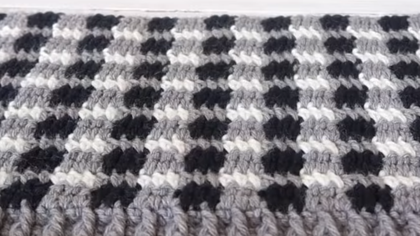 Gorro de lana a crochet. Color gris. Gorro para mu - Artesanum