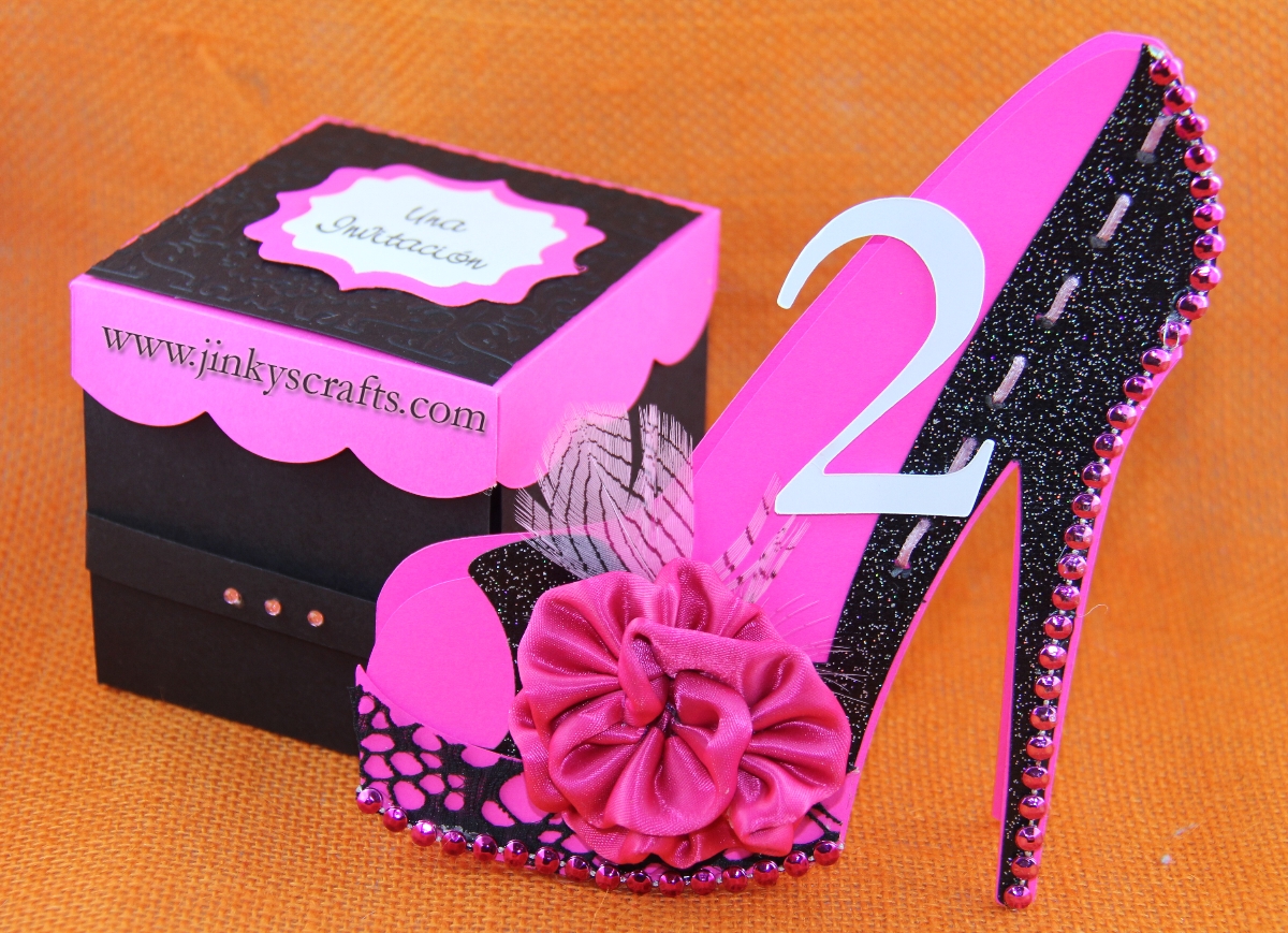 High Heel Shoe Template For Card