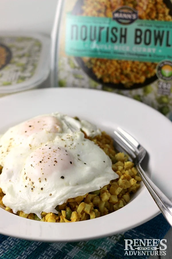 Easy Curry Cauliflower Rice Bowl with Egg | Renee's Kitchen Adventures