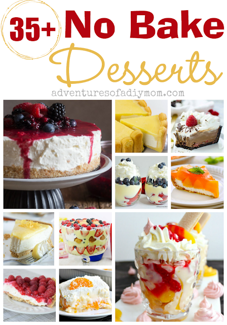 35+ no bake dessert recipes collage