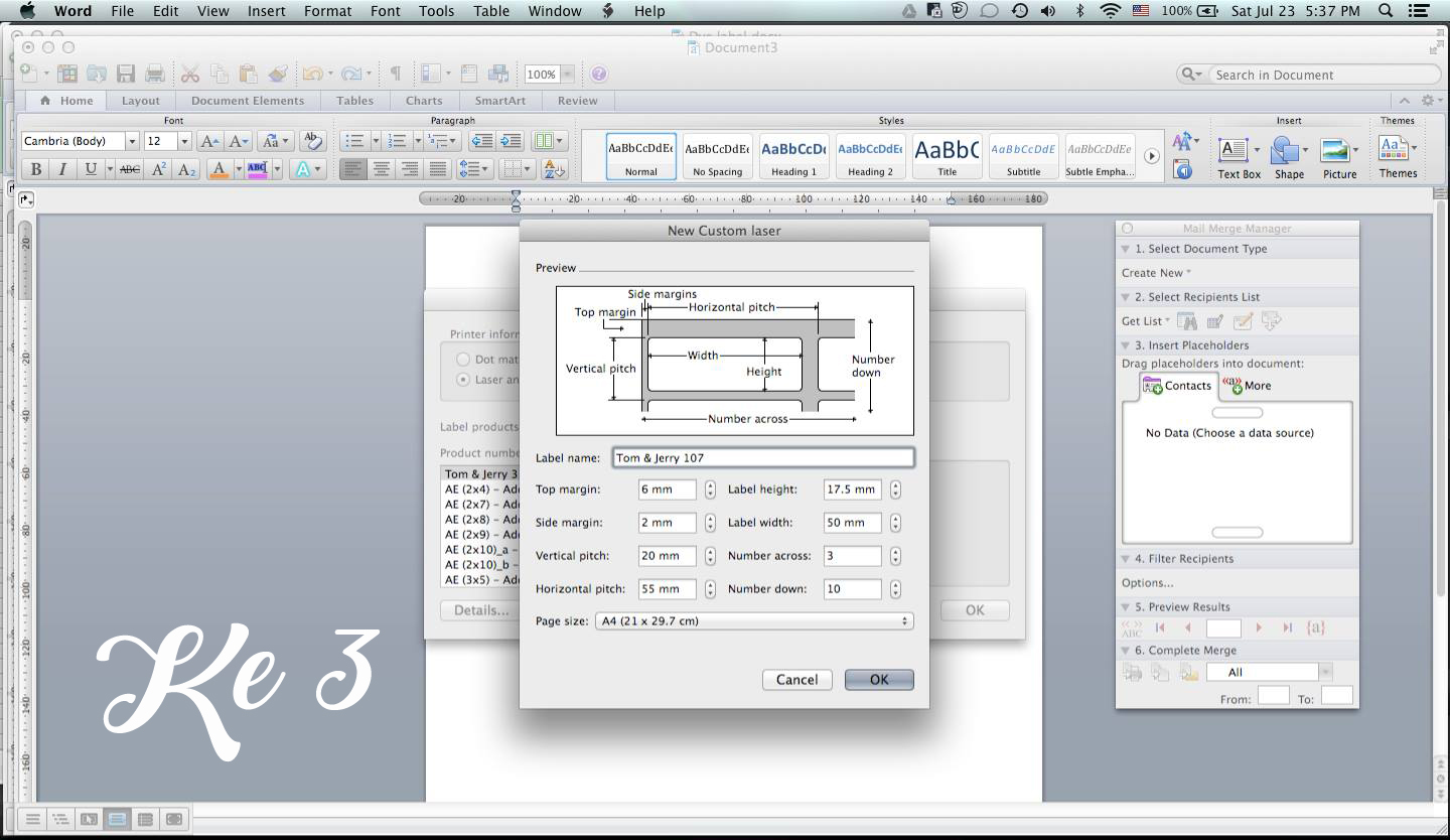 Cara Membuat Sekaligus Mencetak Label Undangan di MS. Word