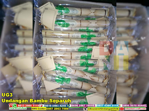 jual Undangan Bambu Separuh