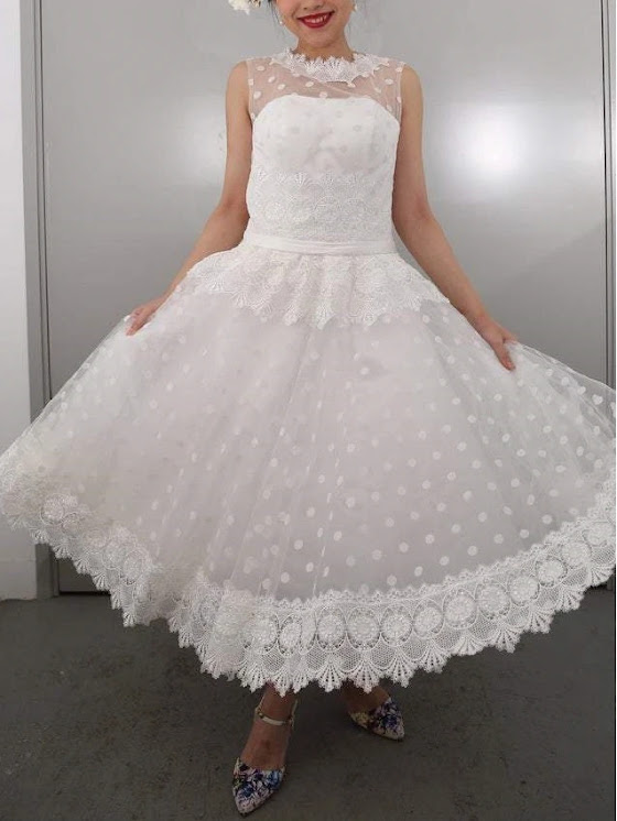 10 Stunning 2021 Tea Length Wedding Dresses for Older Brides