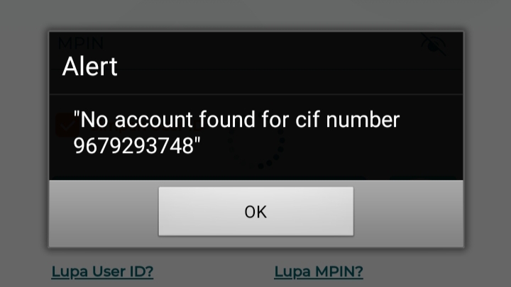 Mengapa Muncul Peringatan "No account found for cif number xxx" di BNI Syariah?