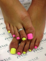 pedicure nail nails neon toe toenails yellow pedi pink summer them designs colors mani healthy toes polish colored treat really