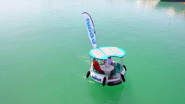 Take a spin in an Eco-Donut Boat