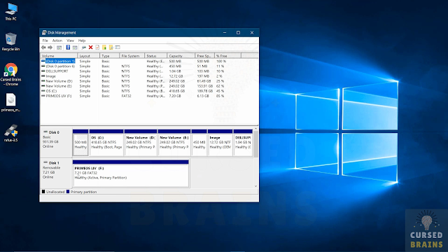 How To Install Prime OS open disk management How To Install Prime OS open disk management