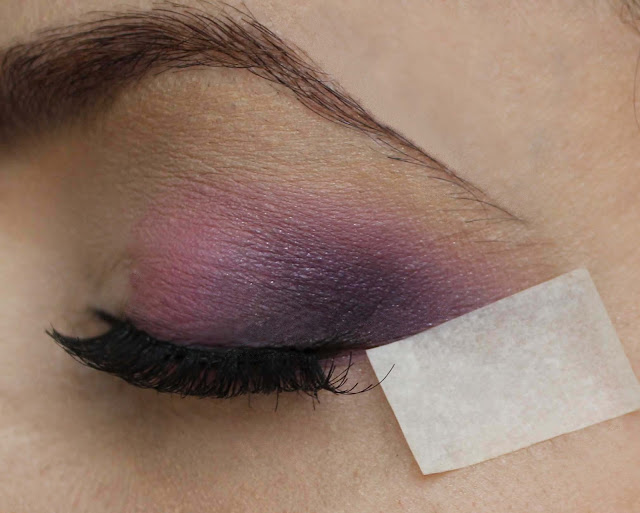 Eyeshadow with tape
