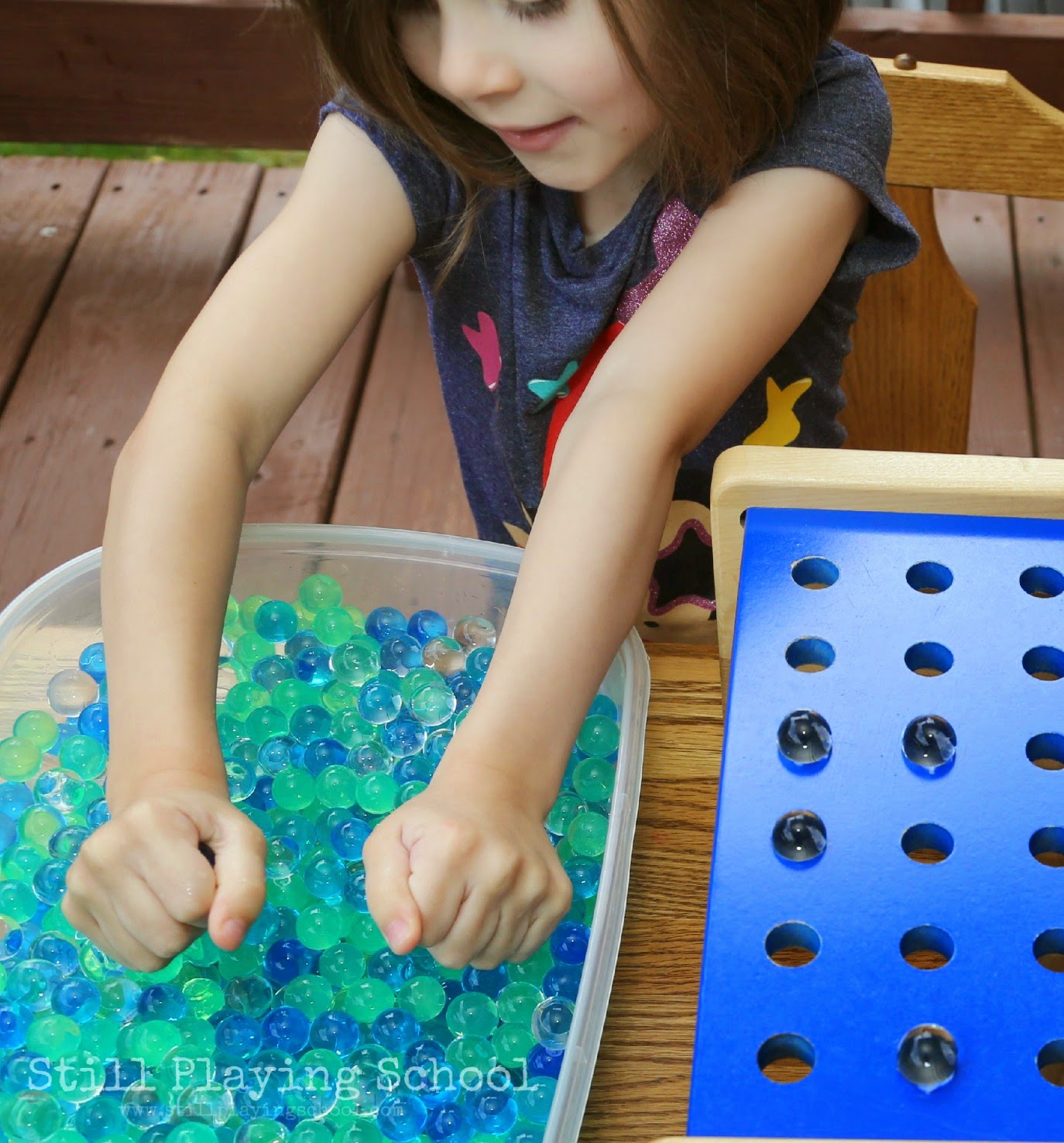 Fine Motor Fun with Water Beads Still Playing School
