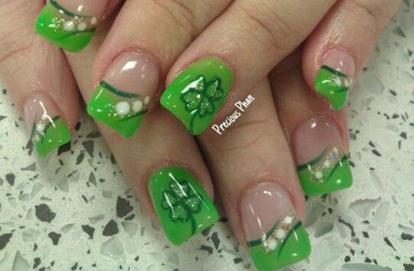 20+ Green Nail Art Ideas For Summer