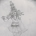 My first drawing : Krishna my love :)