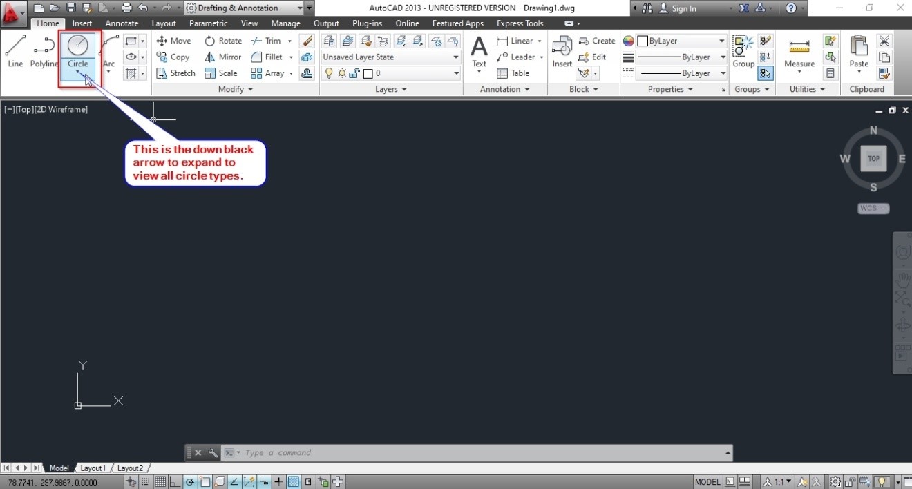 Exploring the AutoCAD user interface