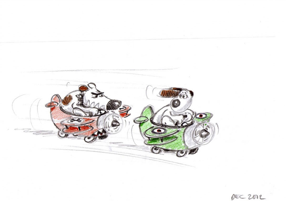 wallace and gromit were rabbit coloring pages - photo #39