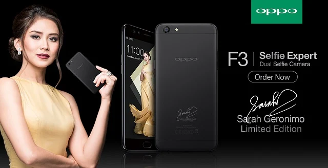 Oppo F3 Sarah Geronimo Limited Edition