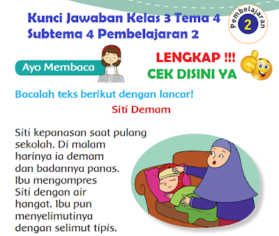 Kunci Jawaban Kelas 3 Tema 4 Subtema 4 Pembelajaran 2 www.simplenews.me