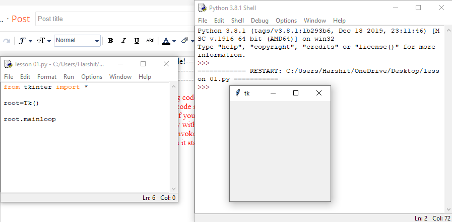Learning Basics Of Python's Tkinter Library: Introduction to Tkinter