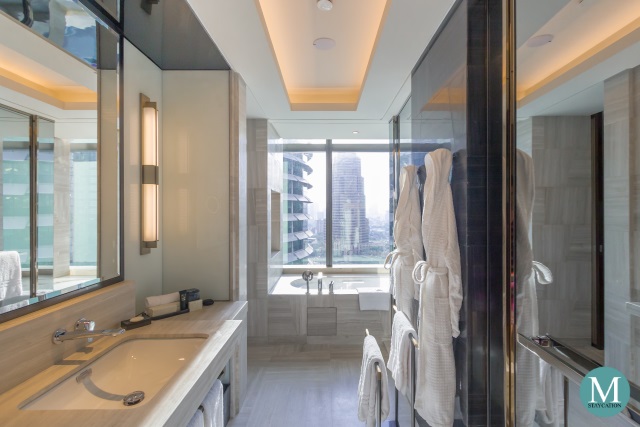 bathroom of the Junior Suite at Four Seasons Hotel Kuala Lumpur