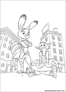 Zootopia para colorir