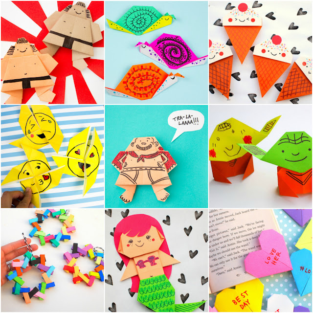 50+ cute and Easy Origami and Kirigami Projects for Kids for all seasons!