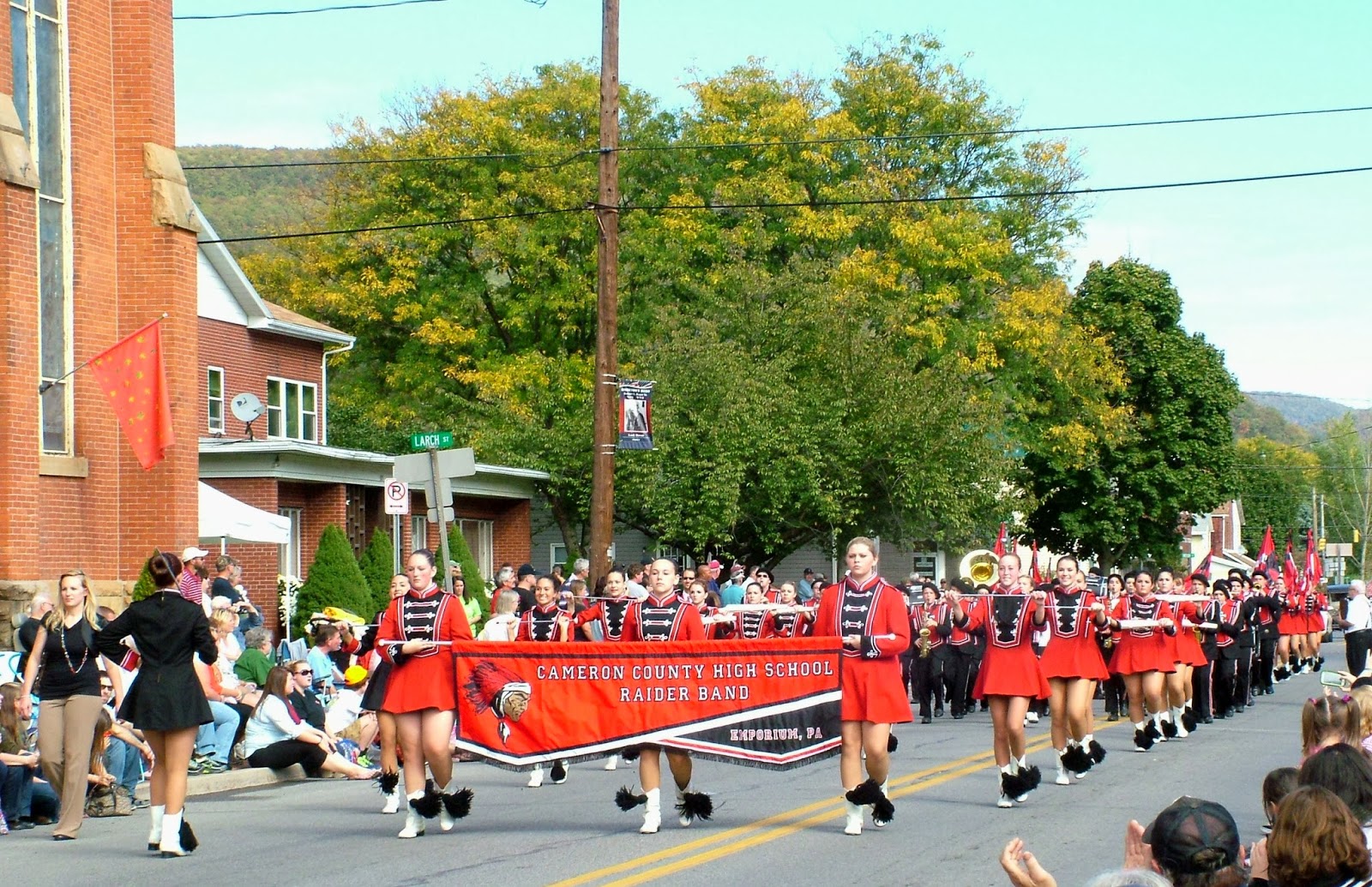 Cameron County PA News CCHS Marching Band Flaming Foliage Festival