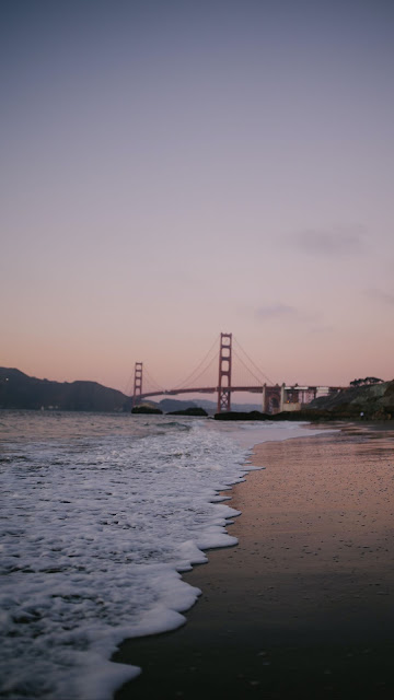 Beach, Waves, Bridge Beach, Waves, Bridge