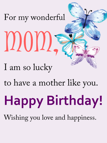 Happy Birthday Messages for a Mother