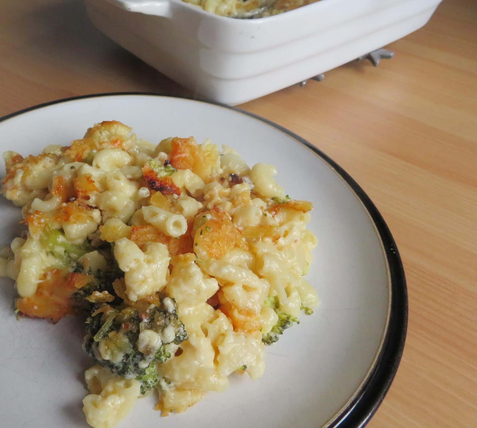 Broccoli & Cauliflower Mac & Cheese for two The English Kitchen