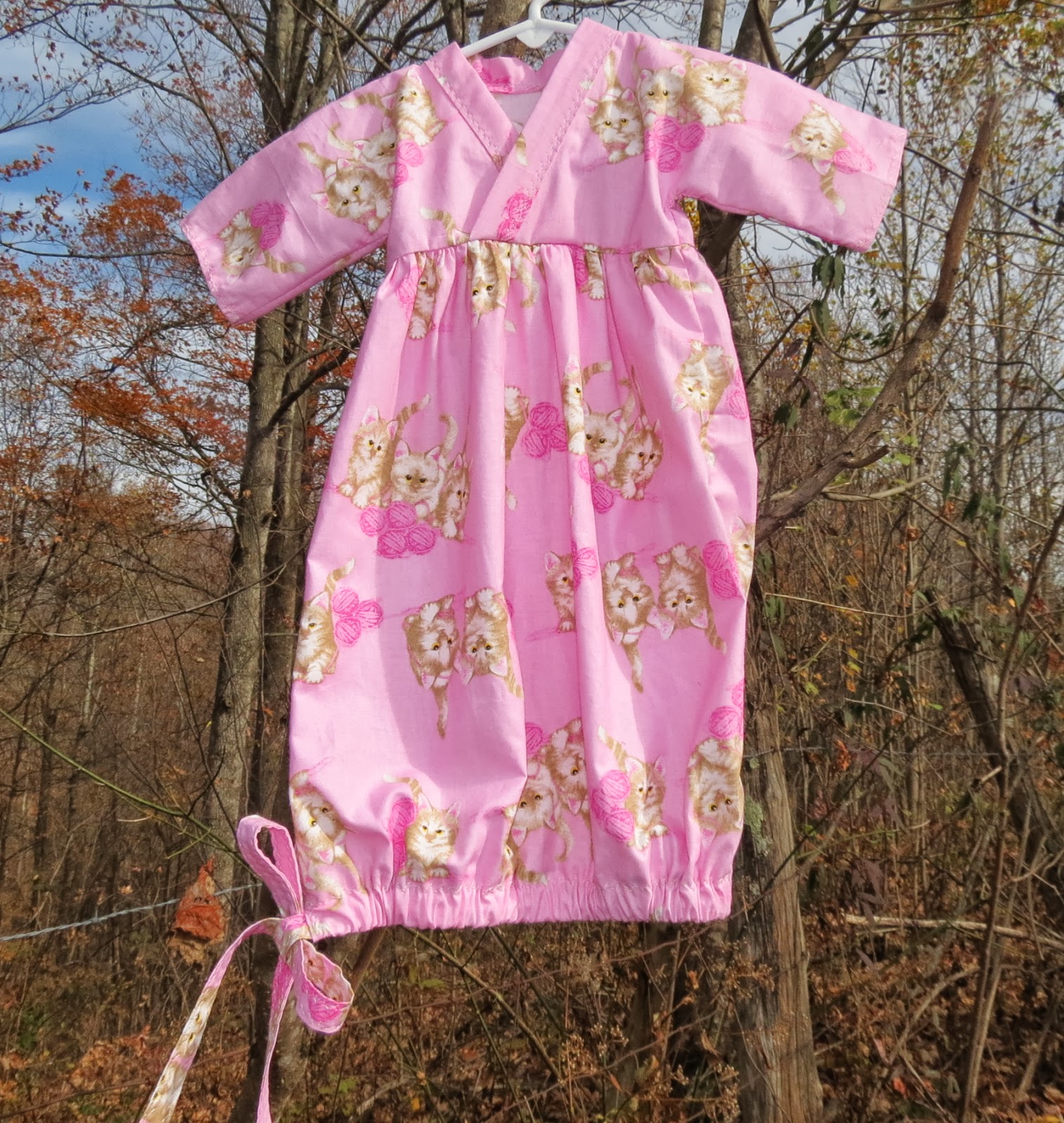 Creative Custom Clothing: Drawstring Baby Gown